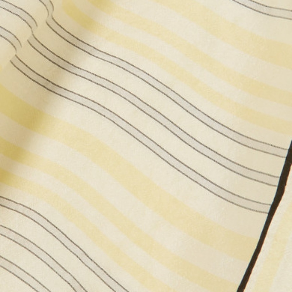 GANNI Bergamot Striped Silk Straight Leg Pants Cro - Picture 3 of 4